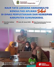 KAUR TATA LAKSANA KONSULTASI APLIKASI SRIKANDI DI DINAS PERPUSTAKAAN DAN KEARSIPAN KAB. GUNUNGKIDUL